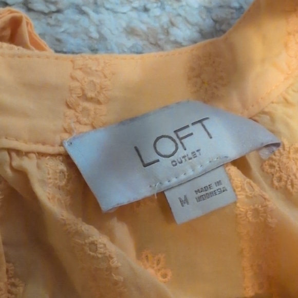 LOFT Sunburst Yellow Embroidered Tank - Picture 3 of 4